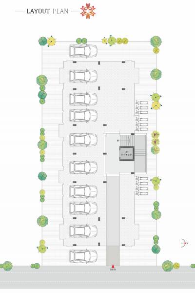  tulip-residency Block A Cluster Plan for ground Floor