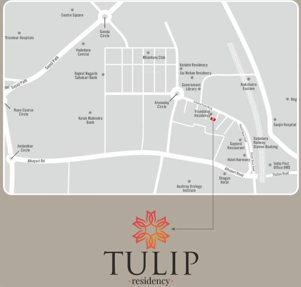 tulip-residency Location Plan
