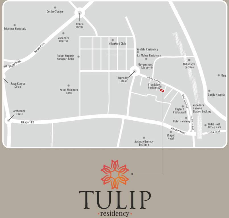  tulip residency Location Plan