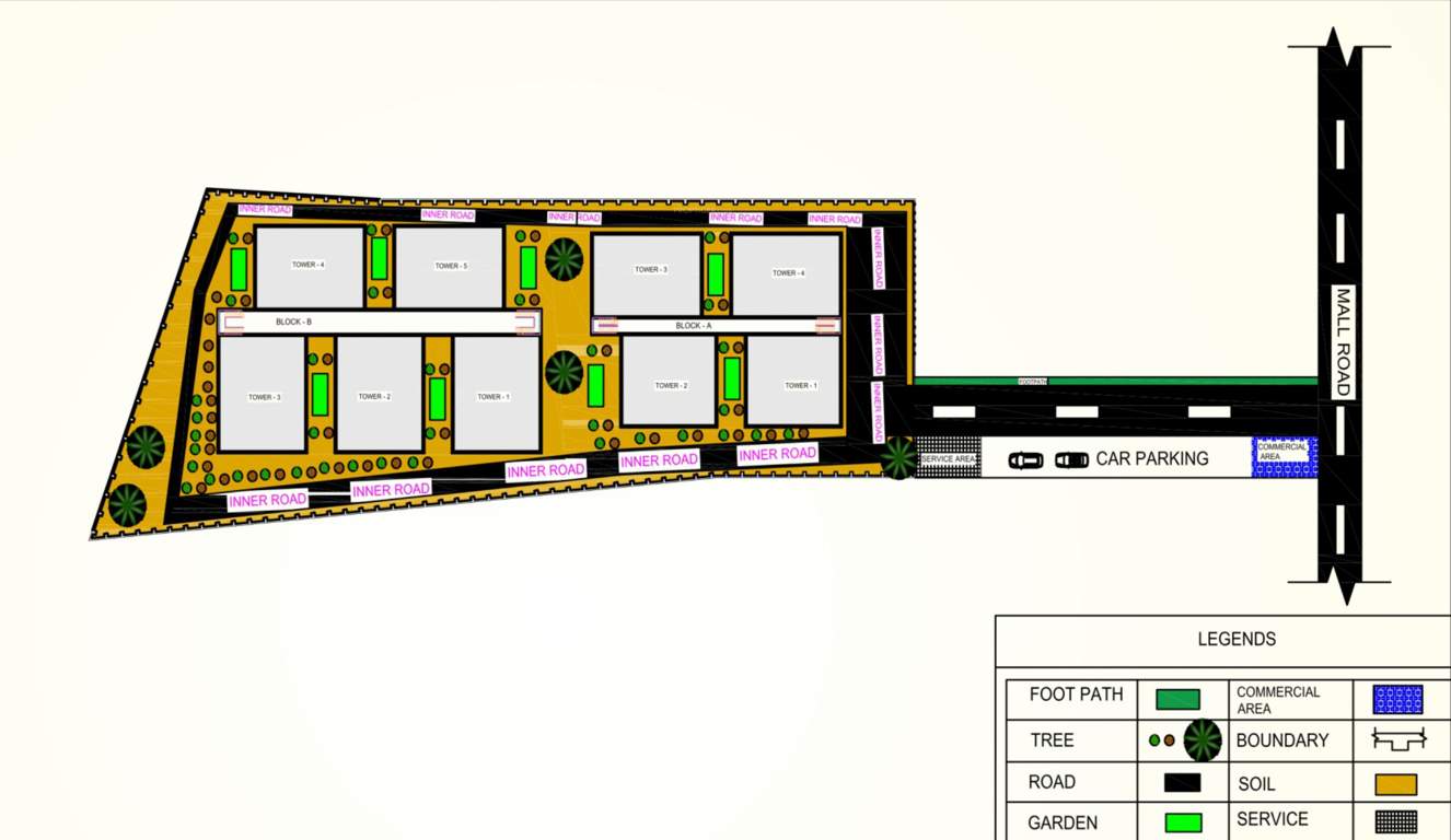  skypark residency Layout Plan