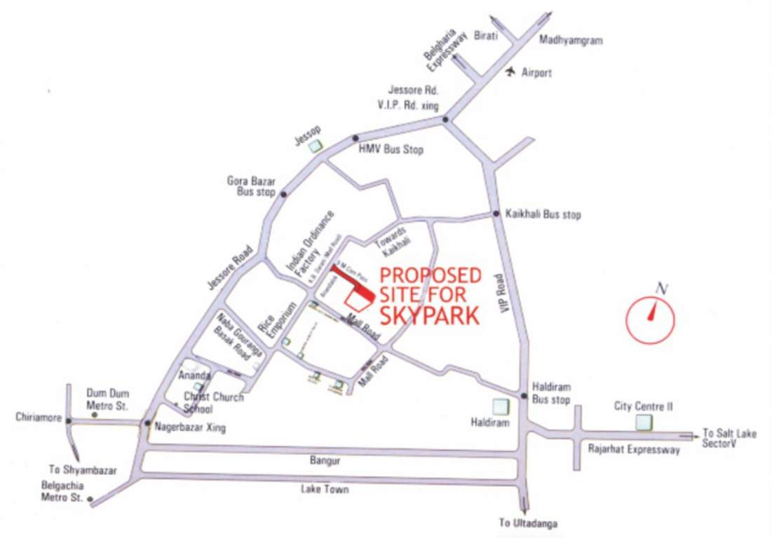  skypark residency Location Plan
