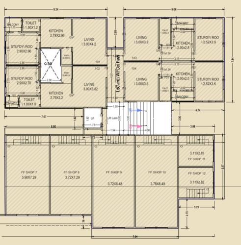 dhanlaxmi-avenue Dhanlaxmi Avenue Cluster Plan for 1st Floor