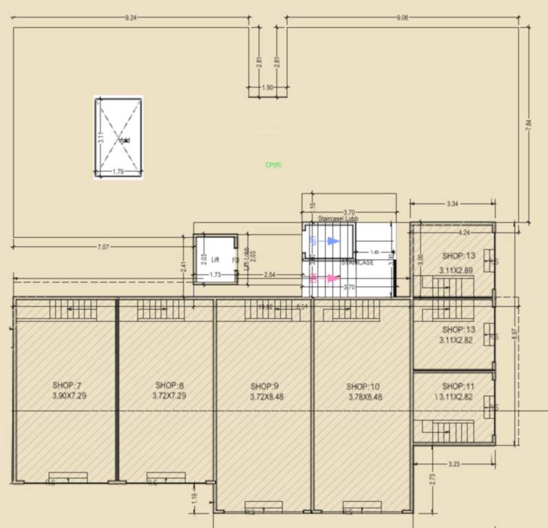  dhanlaxmi avenue Dhanlaxmi Avenue Cluster Plan for Ground Floor