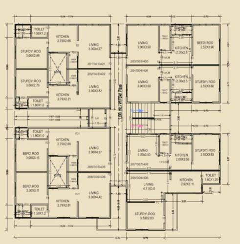  dhanlaxmi-avenue Dhanlaxmi Avenue Cluster Plan from 2nd to 4th Floor