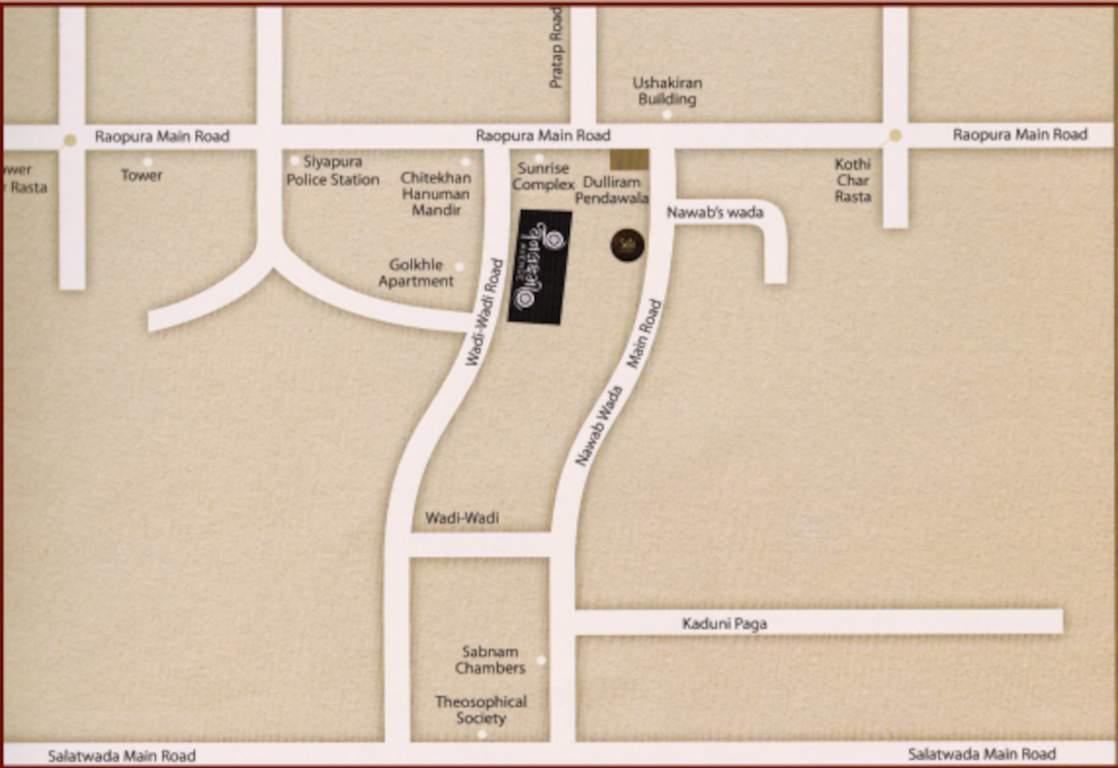  dhanlaxmi avenue Location Plan