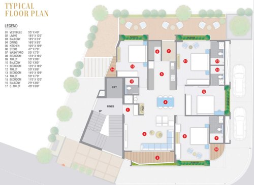 ivy Arcus Ivy Cluster Plan from 1st to 5th Floor