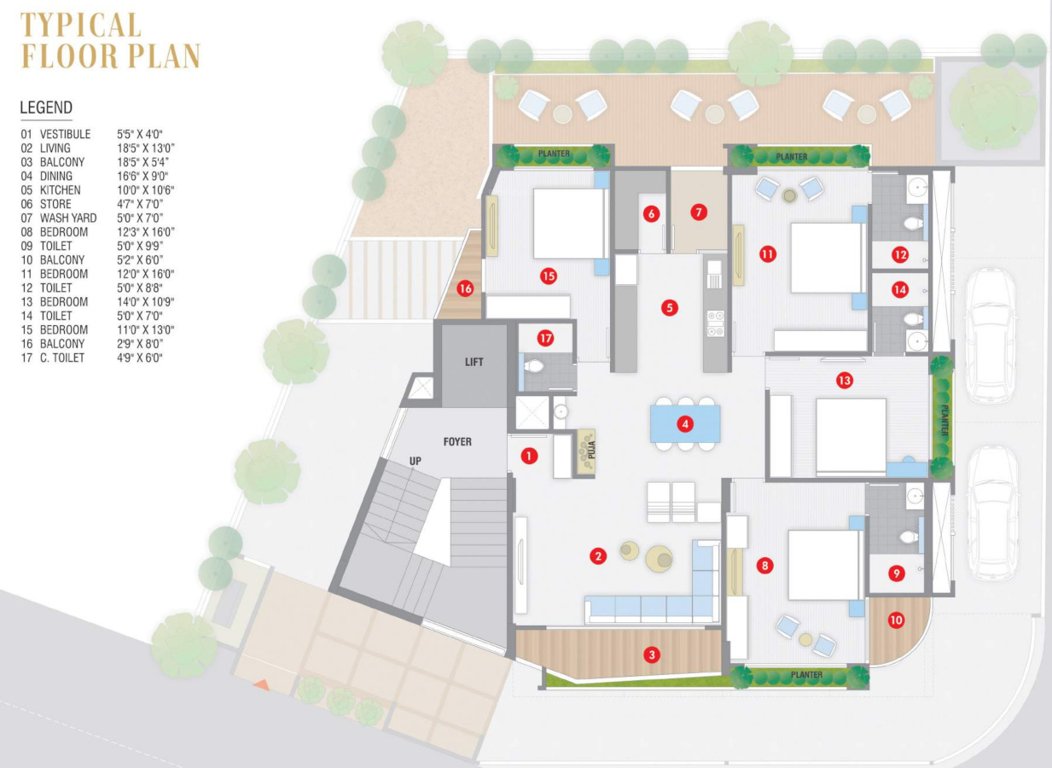  ivy Arcus Ivy Cluster Plan from 1st to 5th Floor