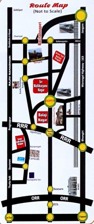 sree sai balaji nagar Location Plan