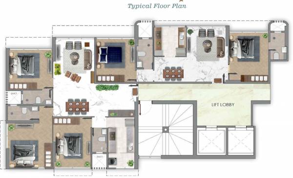  akanksha Tower A Cluster Plan