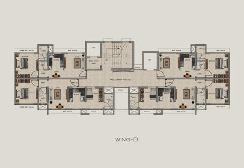  greenfinity-wing-c-and-d Ajmera Greenfinity Wing C And Wing D Cluster Plan