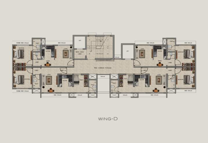  greenfinity wing c and d Ajmera Greenfinity Wing C And Wing D Cluster Plan