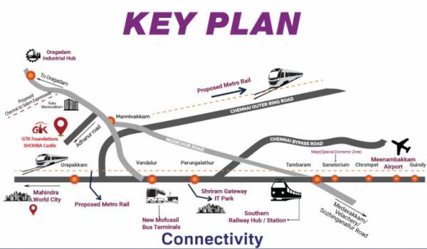  shobha-castle Location Plan