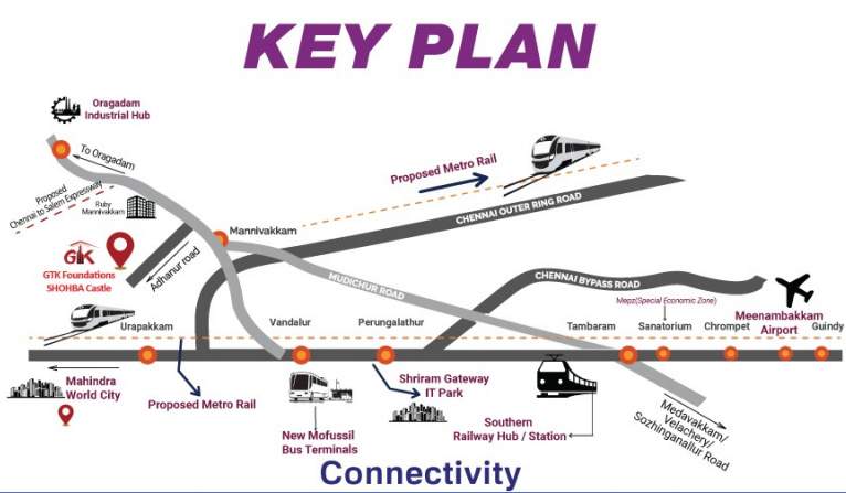  shobha castle Location Plan