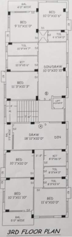  heaven N M Heaven Cluster Plan for 3rd Floor