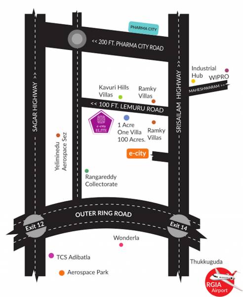  e-city-elite Location Plan