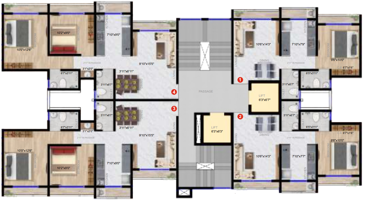  splendora Tower 5 Cluster Plan