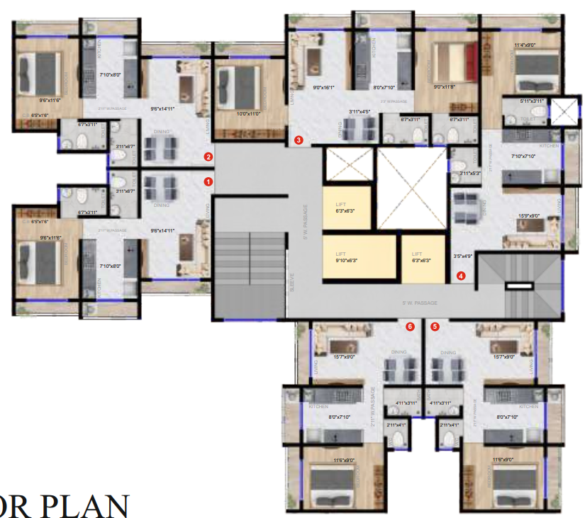 splendora Tower 6 Cluster Plan