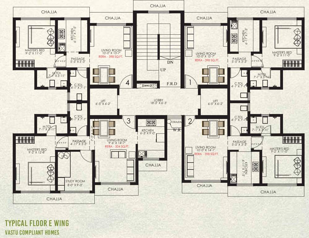  eastern groves phase 1a Wing F Cluster Plan
