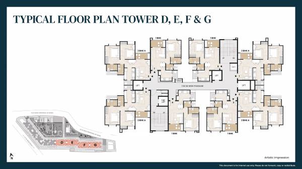  happinest-tathawade Building E Cluster Plan