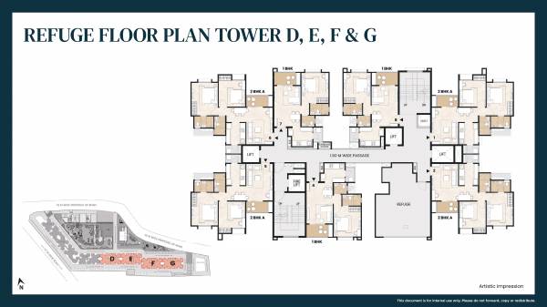  happinest-tathawade Building F Cluster Plan