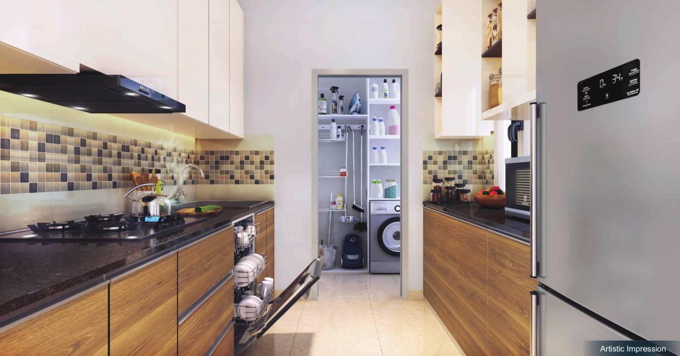 happinest tathawade phase 1 Kitchen