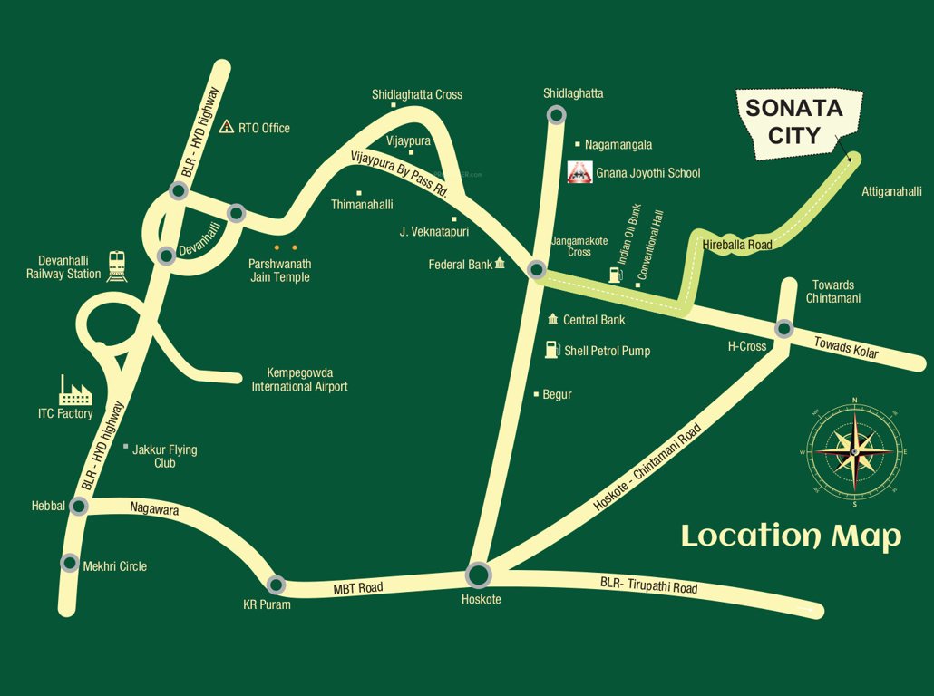  sonata city phase 2 Location Plan
