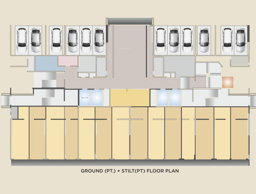  nandanvan homes building b Building B Cluster Plan for Ground Floor