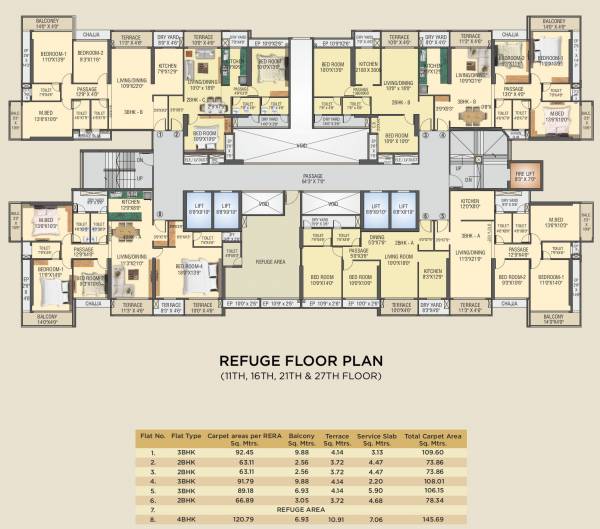  nandanvan-homes-building-b Building B Odd Cluster Plan
