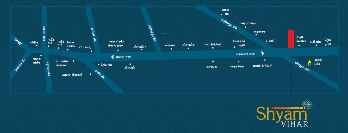  shyam vihar apartment Location Plan