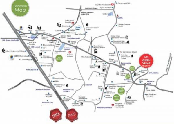  green-villae-raspberry Location Plan