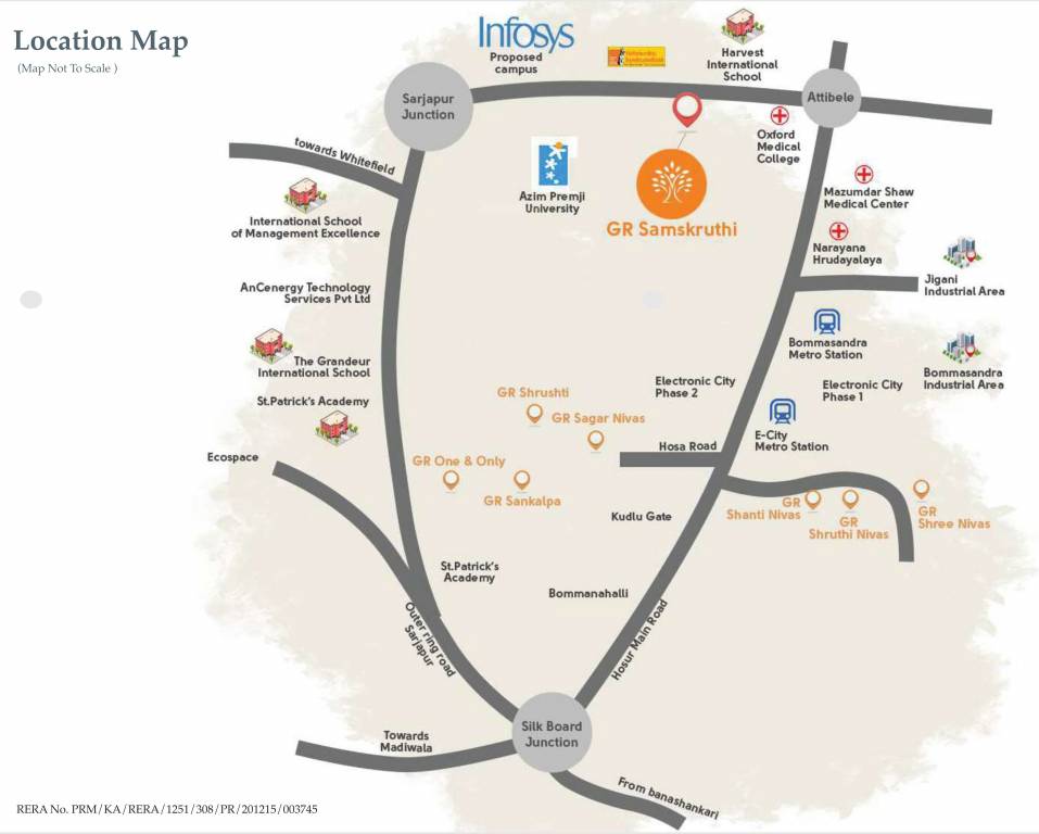  samskruthi Location Plan