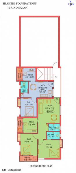  brindhavan Brindhavan Cluster Plan for 2nd Floor