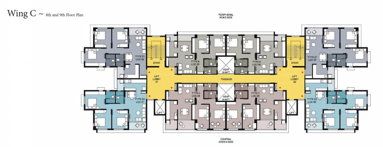 the anand ville Tower A Cluster Plan