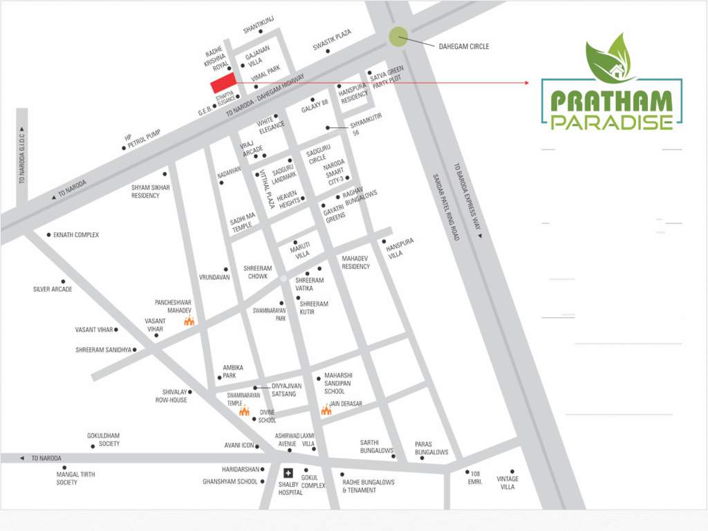  pratham paradise Location Plan