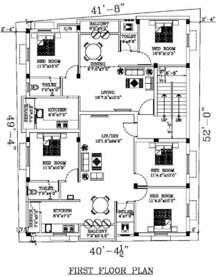  mithun-homes Mithun Homes Cluster Plan for 1st Floor