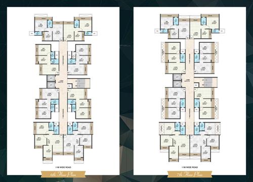  dnyaneshwari-residency Dnyaneshwari Residency Cluster Plan from 6th to 7th Floor