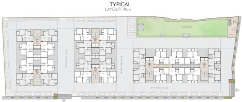  aashirvad-heights Block A, B, C, D, E And F Cluster Plan from 1st to 10th Floor
