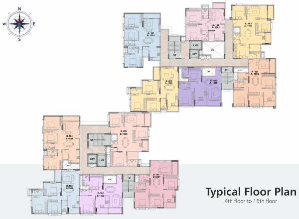  floret G R Floret Cluster Plan for 4th Floor