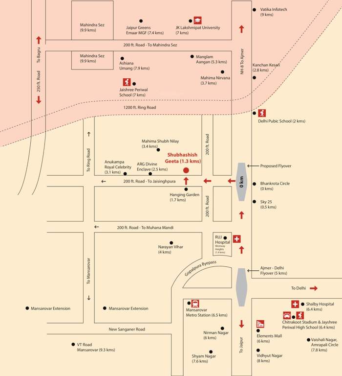  geeta phase ii Location Plan
