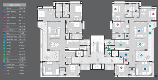  alphabet-a Alphabet A Cluster Plan for 2nd And 5th Floor