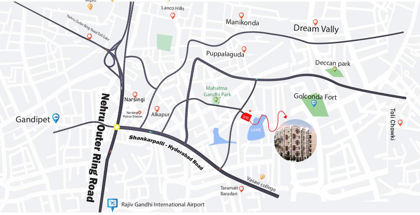  urban lake front Location Plan