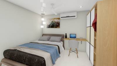  urban-lake-front Bedroom