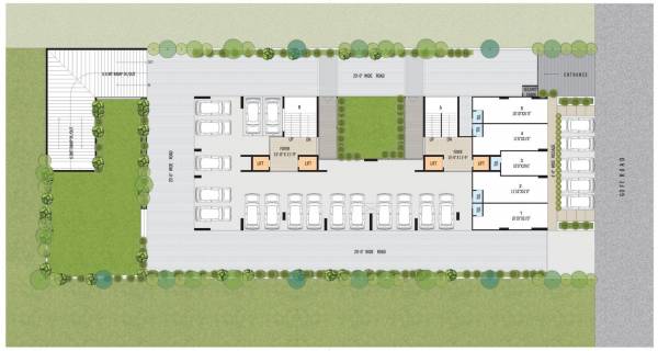  sky Tower A Cluster Plan for ground Floor