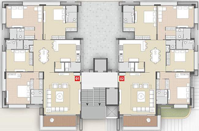  emperia Emperia Cluster Plan From 1st To 12th Floor
