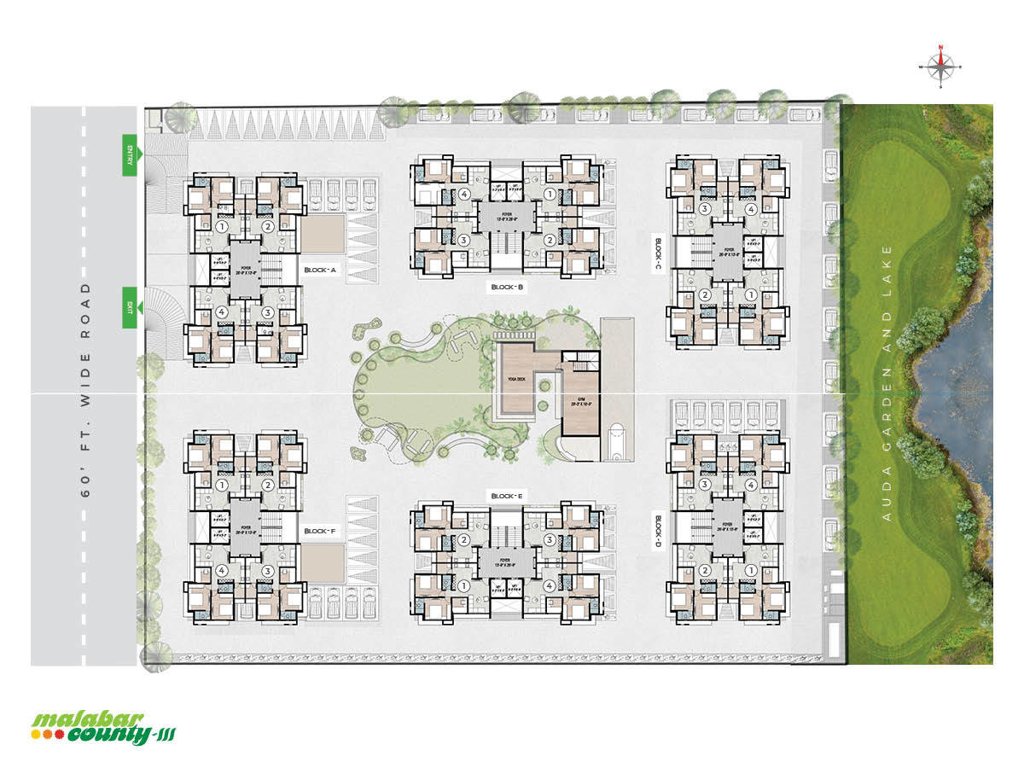  malabar county iii Block A Cluster Plan