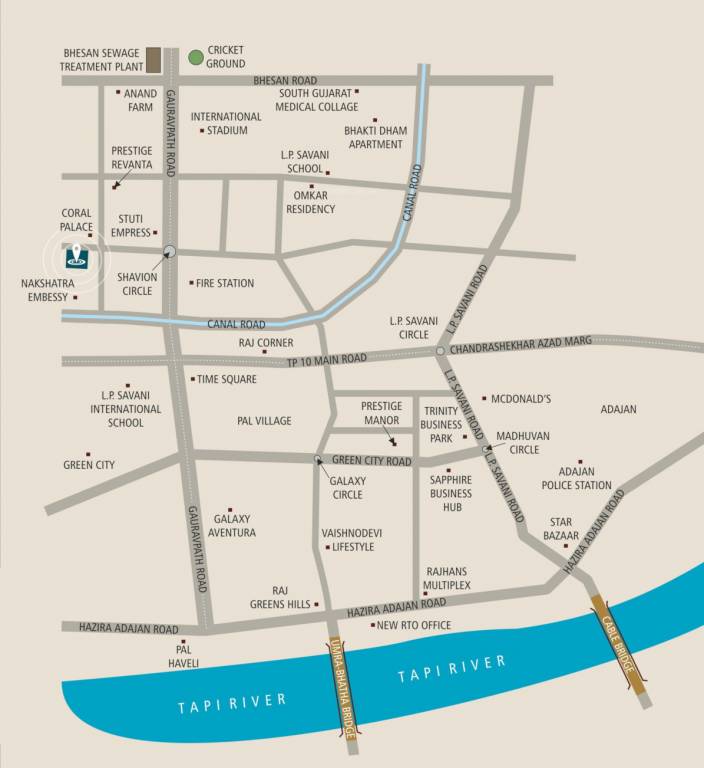  prestige riona Location Plan
