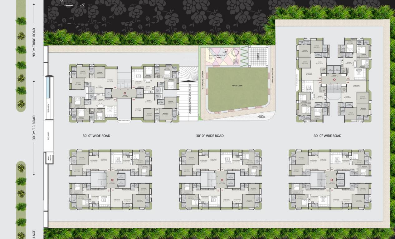  nilkanth sky Layout Plan