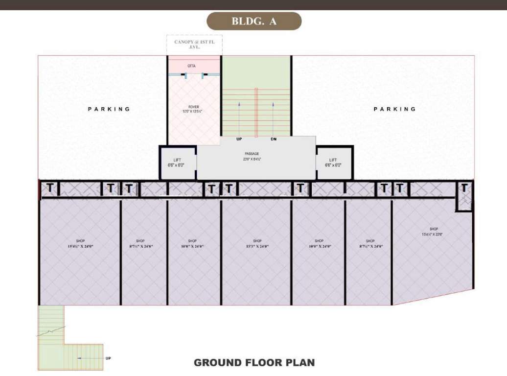  sangam heights Building A Cluster Plan for ground Floor