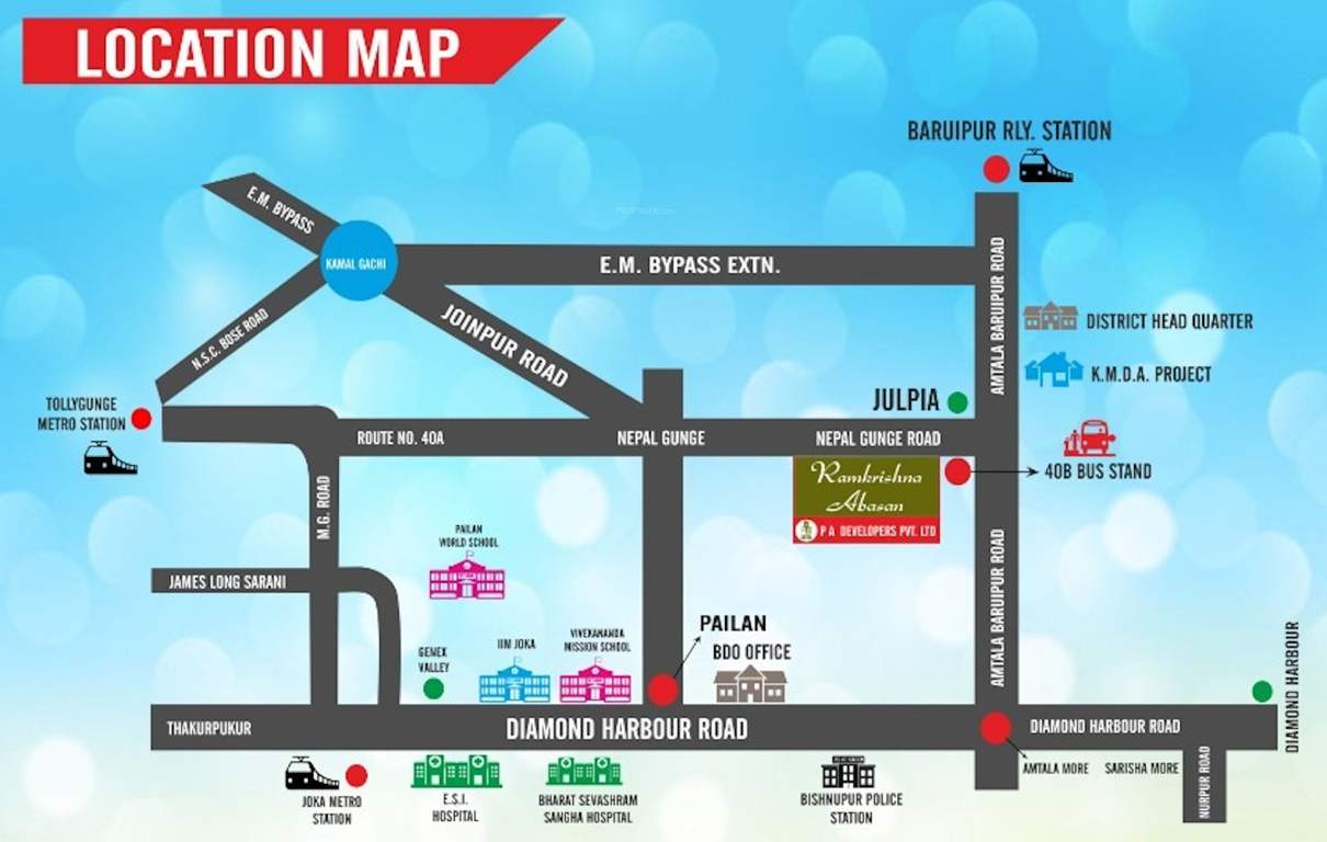  ramkrishna abasan Location Plan