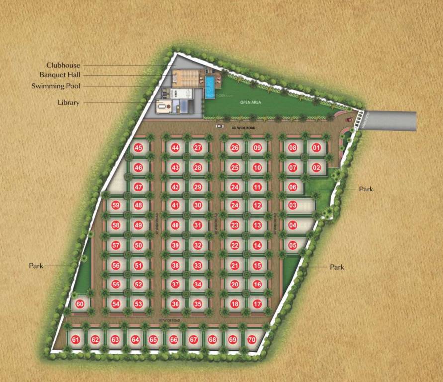  affluence Layout Plan